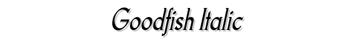 Goodfish Italic font
